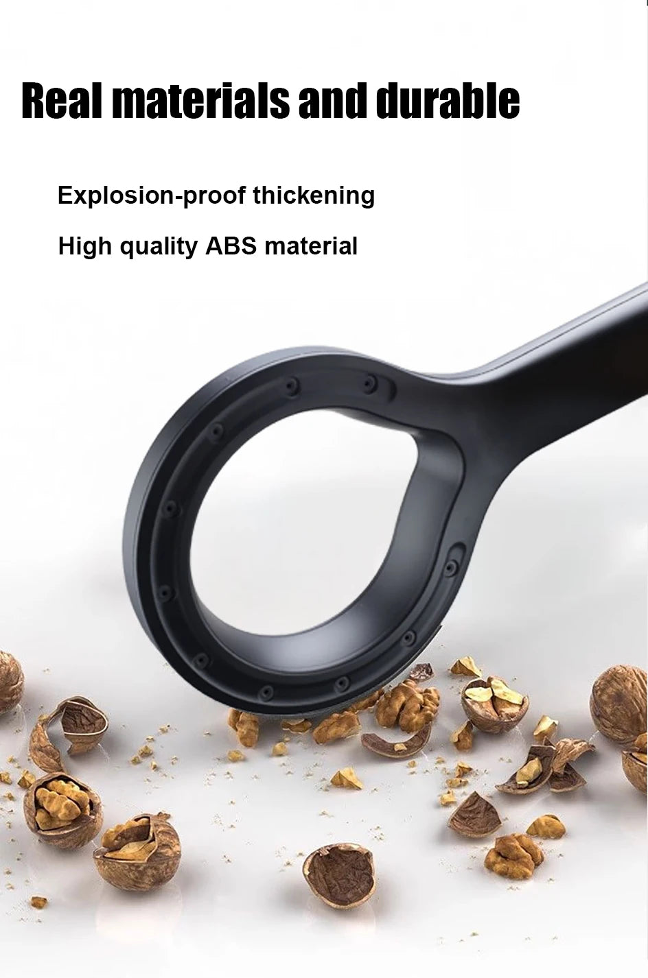 Ring-shaped water booster handheld shower head nozzle ABS large panel spray water-saving anti-blocking bathroom showerhead