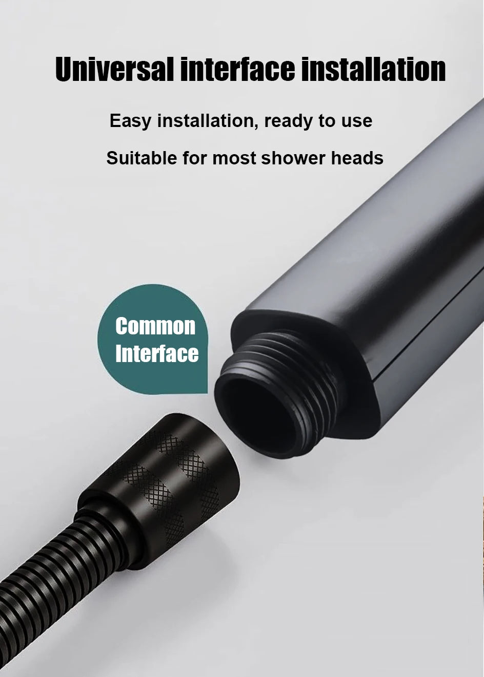 Ring-shaped water booster handheld shower head nozzle ABS large panel spray water-saving anti-blocking bathroom showerhead