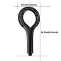 Ring-shaped water booster handheld shower head nozzle ABS large panel spray water-saving anti-blocking bathroom showerhead